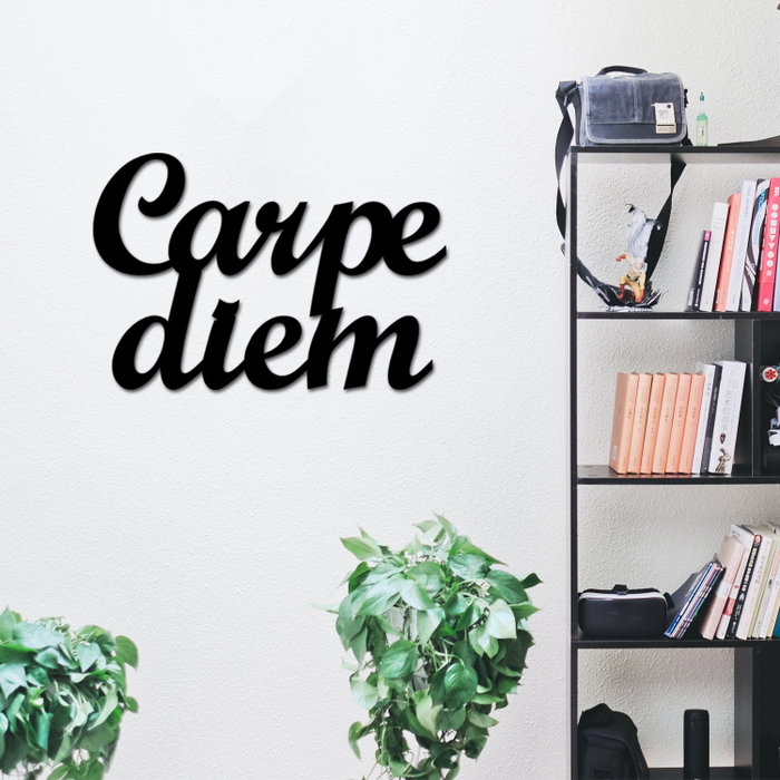 Wallity Carpediem 1 Accesorio Decorativo de Pared Metálico Negro 50 x 38 cm